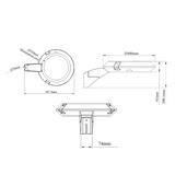 PT5 Series LED Poletops - Product Dimensions