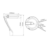 PT5 Series LED Poletops - Product Dimensions