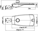 SL2 Series Casambi LED Streetlight - 50W Silver