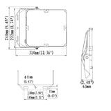 50W LED floodlight dimensions_CF Series