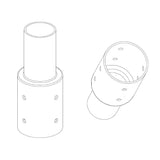 Integrated Power_76-60mm pole spigot adaptor