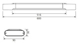 BA Series Surface LED Batten - 20W - Integrated Power