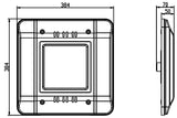 CAB Series Surface Canopy - Dimensions - Integrated Power
