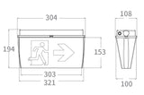 IP65-exit-light-dimensions