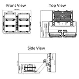 FLC Series High Output Floodlight - 1200W - Integrated Power