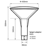 PT4 Series LED Poletop Lights - 40W - Integrated Power