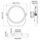 Premiere-Series-150W-LED-floodlight-dimensions