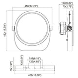 Premiere-Series-150W-LED-floodlight-dimensions