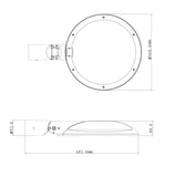 SL3 Series Streetlights_dimensions_horizontal mount