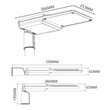 50W Dimensions SL5 Series LED Dimensions