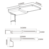 SL5 Series LED 50W Streetlight Dimensions