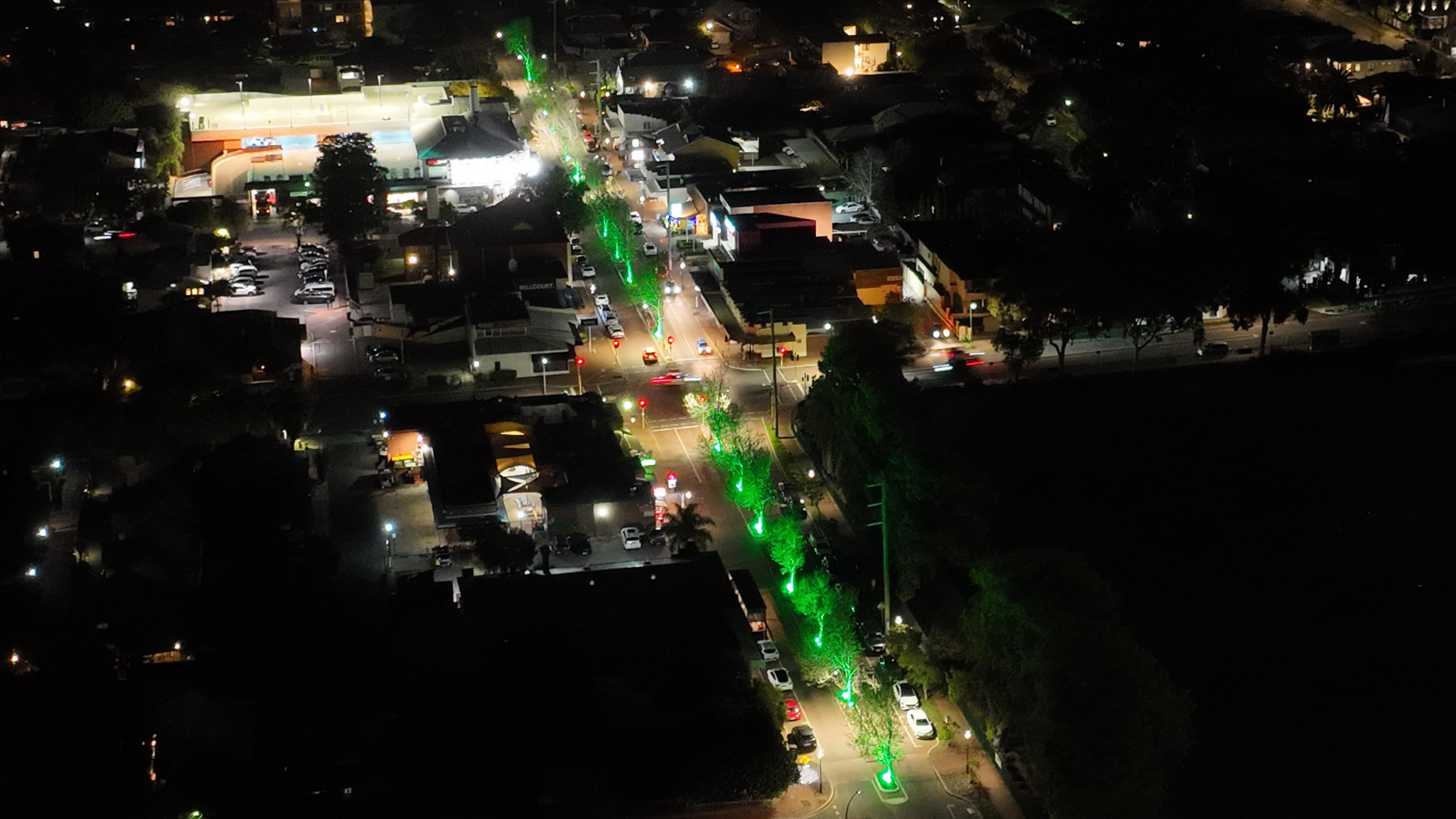 RGB lighting installation completed in the City of South Perth Angelo Street Strip