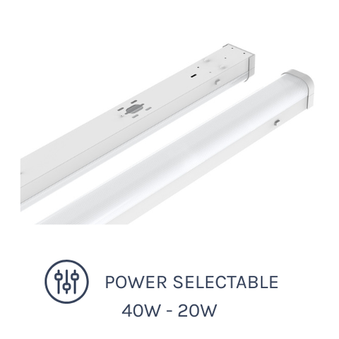 BE Series LED Batten 20W with Power Selectable options