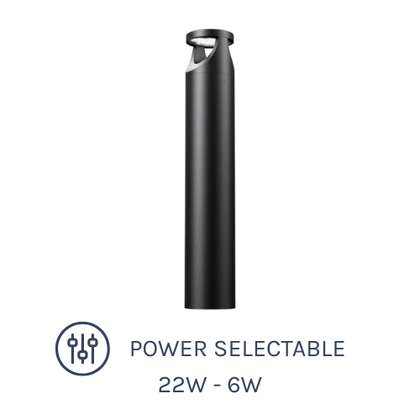 BL Series LED bollards 22W with power selectable options
