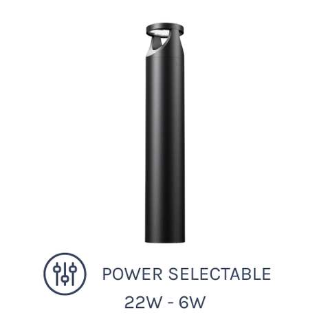 BL Series LED Bollards 22W with Power Selectable options