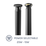 BLA Series LED commercial bollards with power selectable and 3CCT properties
