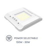 CAB Series LED Surface Canopy 150W with Power Selectable options 
