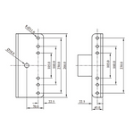 CF Series 76mm bracket adaptor – durable mounting accessory for LED floodlights, designed to suit 76mm poles for streamlined installation in sports lighting, industrial, and large-area outdoor applications