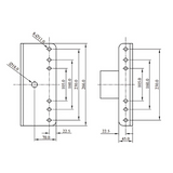 CF Series 76mm bracket adaptor – durable mounting accessory for LED floodlights, designed to suit 76mm poles for streamlined installation in sports lighting, industrial, and large-area outdoor applications