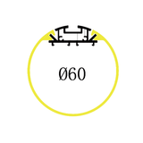 Circular surface mount extrusion dimensions