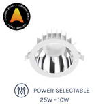 DLA Low Glare Series 2 LED Downlight with Power Selectable options