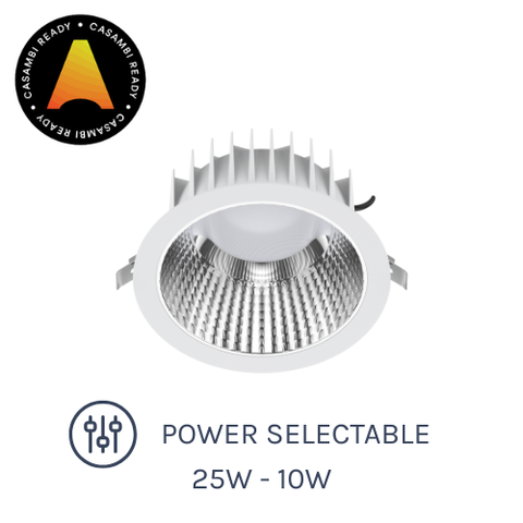 DLA Low Glare Series 2 LED Downlight with Power Selectable options