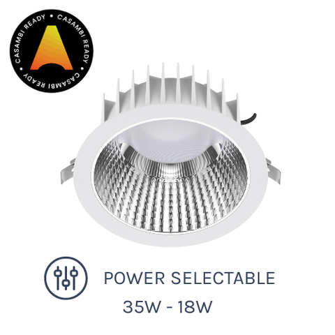 DLA Low Glare Series 2 LED Downlight with Power Selectable options