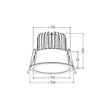 Smart Casambi-compatible DLI Series 18W low-glare LED downlight
