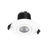 DLM Modular Series LED downlight with a round gimbal