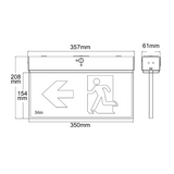 EB Series 3W LED exit blade sign