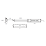 EM Series 3W emergency LED Spitfire light 