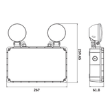 Twin spotlight emergency fitting