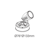 GF Series Floodlight - 1 x 13W - Integrated Power