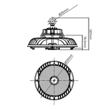 HBM Series 2 Highbay dimensions