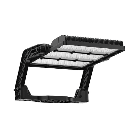HF4 Series LED Floodlight with asymmetric beam – energy-efficient outdoor lighting solution ideal for sports fields, car parks, and industrial applications