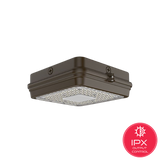 IPX Output Controlled CA Series LED Surface Canopy light designed for robust surface mounting in areas like car parks and train stations