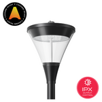 PT9 Series 60W LED poletop light, the stylish outdoor pole lighting with 3CCT and 0-10V dimming for pathways, parks, and public spaces in Perth, Western Australia