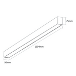 LB Series Linear LED Batten - 36W, 1200mm - Integrated Power