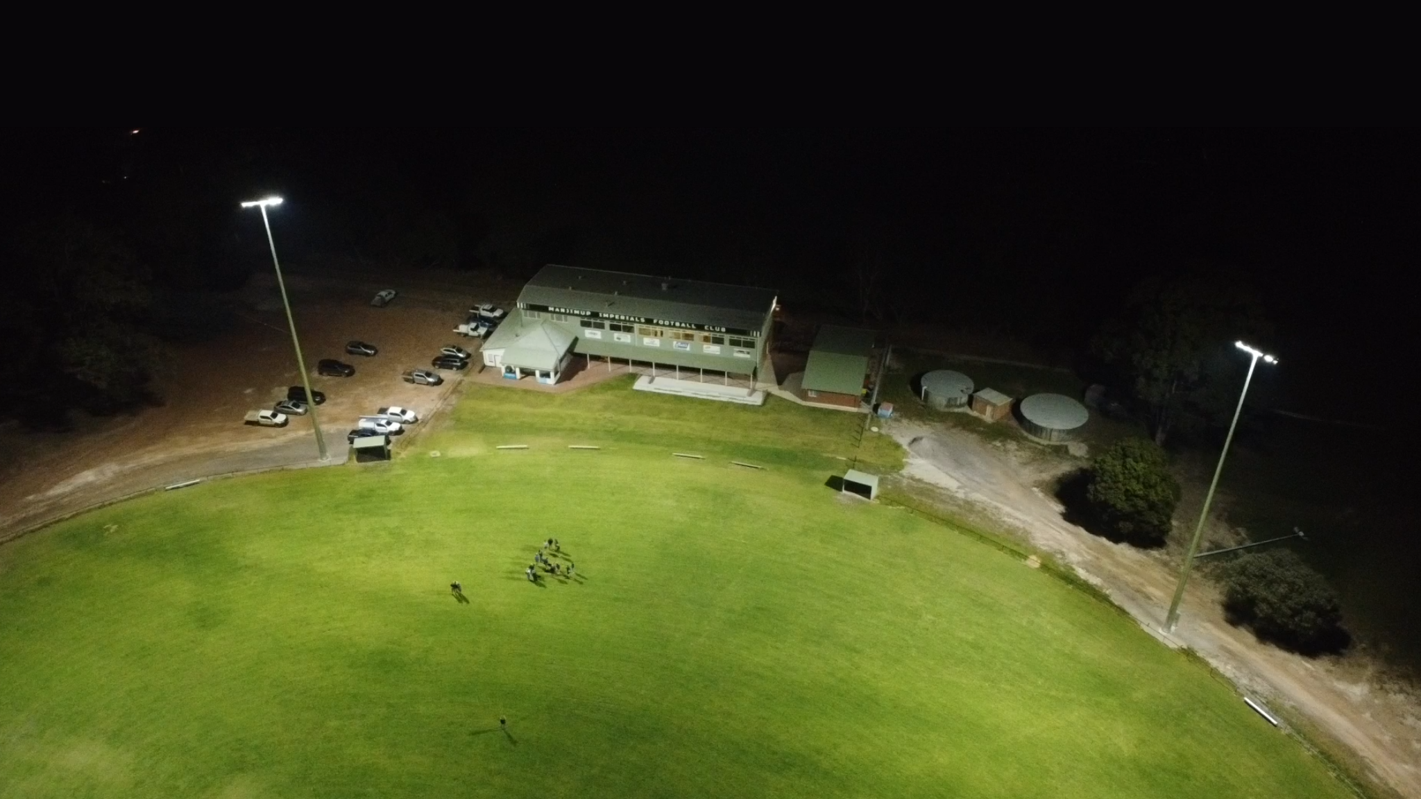 Recent Casambi smart installation featuring HF4 Series sports LED floodlights at Manjimup's football oval 