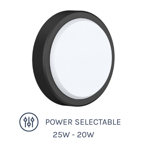 OYB Series IK10 LED Bulkhead 25W with Power Selectable options