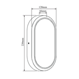 OYW Series LED Oval Dimensions