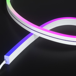 OmniBend Neon Series RGBW LED strip light, the flexible side-bend neon lighting with vibrant color-changing and tunable white options for architectural, signage, and decorative applications