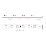 OmniBend 13W RGB LED strip light – flexible, color-changing strip lighting with seamless illumination, wide beam angle, and durable design for architectural, retail, and commercial projects