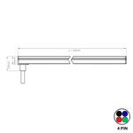 OmniBend RGBW top-bend neon LED strip, an energy-efficient flexible lighting solution for facades, signage, and creative interiors