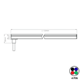 OmniBend RGBW top-bend neon LED strip, an energy-efficient flexible lighting solution for facades, signage, and creative interiors