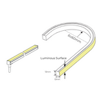 LED neon strip light 10W OmniBend Series, a versatile side-bend fixture for seamless curves, contours, and outdoor architectural lighting