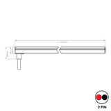 OmniBend Series flexible 10W LED top-bend neon strip, an energy-efficient decorative lighting for facades, signage, and interior accents