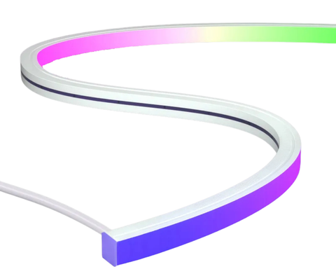 OmniBend Neon Series RGBW LED strip light, flexible top-bend neon lighting with vibrant color-changing and tunable white options for architectural, signage, and decorative applications