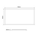 PB Series Backlit LED Panels 36W - 1200x600mm