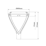 PT5 Series LED twin arm pole top arm with power selectable features